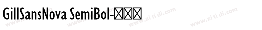 GillSansNova SemiBol字体转换
